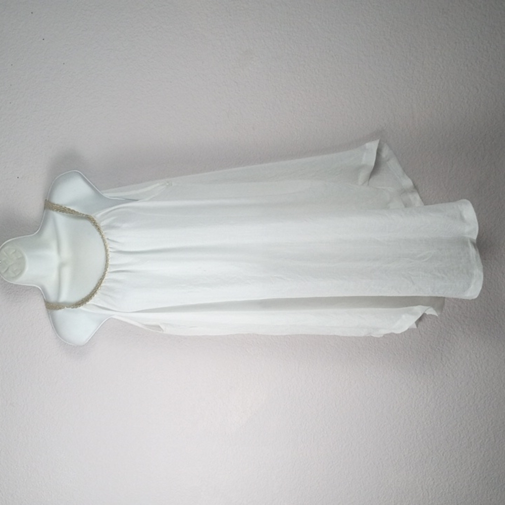white lightweight vacation summertime dress